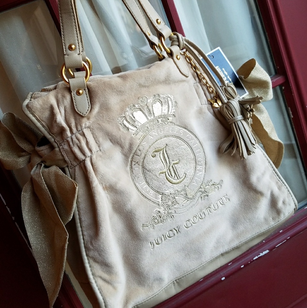 Juicy Couture Creme Suede Bag